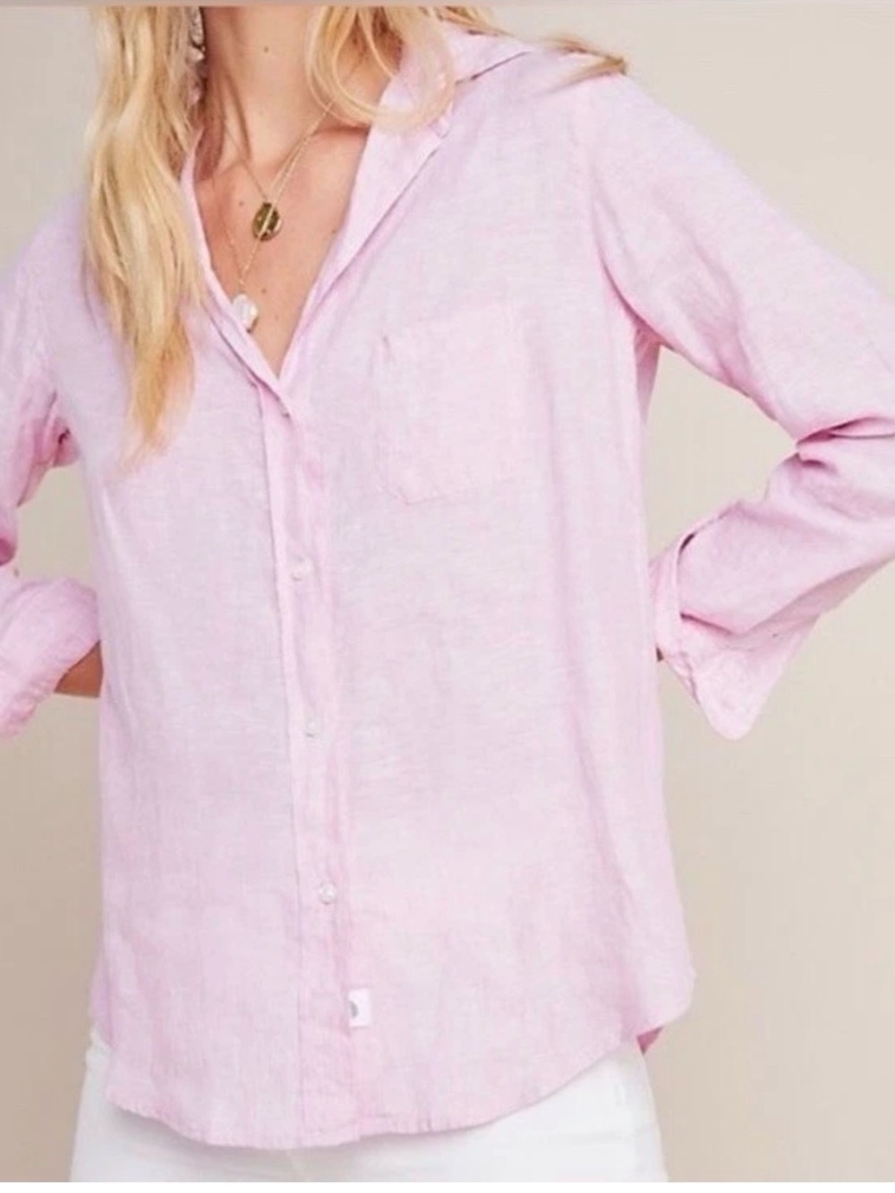 Grayson The Hero button-up tumbled linen shirt size xl